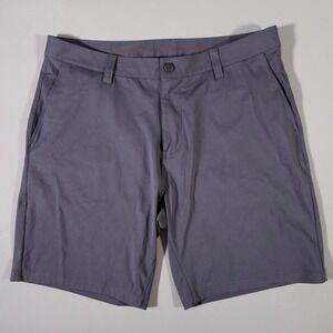 Rhone Commuter Shorts Mens 35 Gray Performance Stretch Flat Front 100273